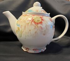 222 Fifth “Marley Teal” Floral Teapot picture