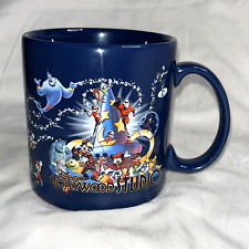 Disney Hollywood Studios Mug Blue Raised Logo Glazed Ceramic 16 Oz picture