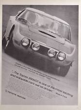 1969 Toyota 2000GT Advertisement Toyota 2000GT Toyota Motors Showa Retro picture