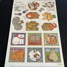 Vintage 80’s CURRENT  Stickers - Cats - Rare & HTF picture