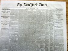 1871 NY Times headline display newspaper with THE GREAT CHICAGO FIRE disaster picture