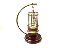 Vintage Art Deco DUNHILL Edition German KAISER Mechanical Alarm Bird Cage Clock picture