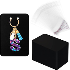 320 Pcs Keychain Display Cards Self Sealing Bags 2.3 X 3.5 Inch Jewelry Cards fo picture