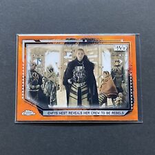 2021 Star Wars Topps Chrome Legacy #80 Enfys Nest Reveals Her Crew Orange 4/25 picture