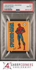 1986 COMIC IMAGES MARVEL STICKERS #31 SPIDER-MAN POP 6 PSA 8 N3947905-144 picture