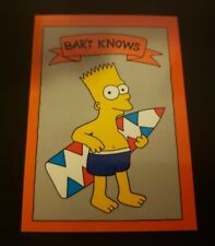 1990's Bart Simpson Sport Spoof Card Bart Knows Surfing -   picture