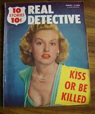 1950s Real Detective Magazine Feb 1951 crime murder police true picture