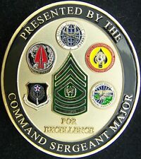 US Special Forces Command SOCOM Command Sergeant Major Challenge Coin picture