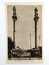 Antique Postcard The Alameda Of Hercules Seville Spain Unposted picture