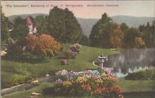 Postcard The Cascades Residence Mr JF Montgomery Manchester Vermont VT  picture