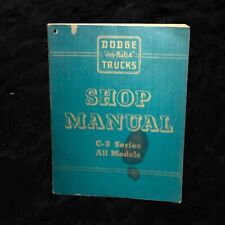 Circa 1950s Dodge C-3 Series Trucks Shop Manual, All Models, Dodge Manual  S5E picture