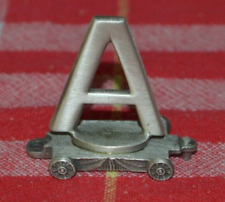 FORT PEWTER - LASTING EXPRESSIONS PEWTER TRAIN CAR LETTER A  (7-1) picture