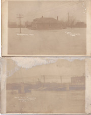 2 RPPC Indianapolis Flood 1913 Montgomery Photo, Indiana Unposted picture
