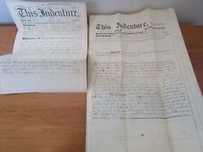 Antique Land Documents 1898/1858 Lehigh County Pennsylvanis signed picture