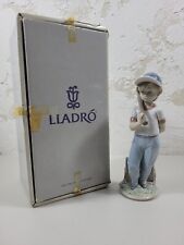 Lladro Can I Play #7610 Dispuesto a Jugar 1990 Little Boy Baseball Retired Boxed picture