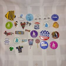 Lot of 28 Vintage to Now Pinback Pins picture