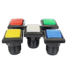 1Pcs Arcade Square Push Buttons Illumilated LED Light With Microswitch 33*33mm picture