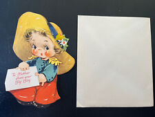 vintage greeting card gibson mother's day unused 1950’s picture