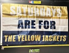 Football Flag  Georgia Tech Yellow Jackets NCAA Beer USA Sign 3x5' picture