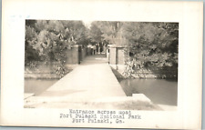 Fort Pulaski Georgia National Park Entrance Across Moat RPPC Real Photo Postcard picture