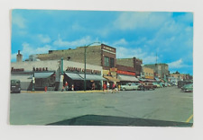 4th and Beltrami Bemidji Minnesota Postcard 1954 Unposted Street View Vintage picture