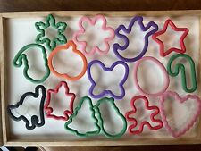 (15) Plastic Comfort Grip Cookie Cutter Lot -Easter, Christmas- No Duplicates picture