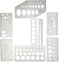 8 Piece Stencil Templates For Cabochon, Lapidary- Assorted Shapes picture