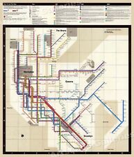 New York City Subway Map 1972 Vignelli - 20x24 picture