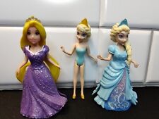 Disney Princesses MagiClip Dolls Lot Of 3 RAPUNZEL Frozen Queen Elsa(2) picture