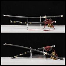 FullTang Nodachi Samurai Katana T10 Steel /Clay Tempered Long Blade Battle Ready picture