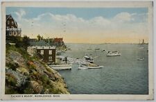 1915-1930 Tuckers Wharf Postcard Marblehead Massachusetts picture