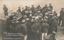WW1 Postcard German Mail Delivery to Troops in Belgium Front   *Am9b picture