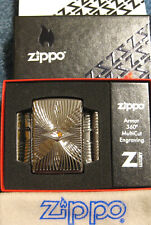 ZIPPO PATTERN DESIGN Lighter ARMOR 49291  LUXURY 360 Clear Crystal Attached NEW picture