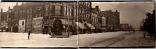 c1912 Panoramic Of Commercial Street Atchison Kansas KS Drug Store RPPC Postcard picture