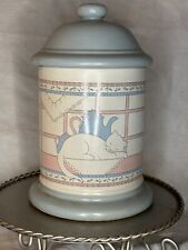 Vintage Kitty Cat Canister Only 1 Kitchen Canister House of Lloyd Blue Pink picture