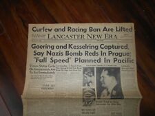 LANCASTER NEW ERA May 9, 1945 GOERING & KESSELRING CAPTURED NYT#4 picture