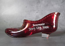 Story City, Iowa, IA - Antique Souvenir Glass Shoe picture