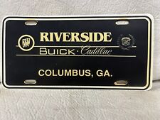 Vintage Riverside Buick Cadillac Booster License Plate ~ Columbus GA picture