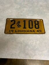1949 Vintage Louisiana License Plate picture
