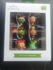 New Hallmark The Grinch Set Of 6 Mini Christmas Tree Ornaments Holidays picture