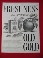 1944 Freshness Old Gold Cigarettes Vintage Print Ad  picture