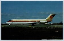 Airplane Postcard Continental Airlines McDonnel Douglas DC-9-32 Red Logo EH1 picture