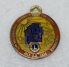 Vintage Lions Club 1974 San Francisco 57th International Convention Medal 25 picture