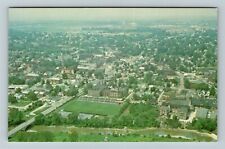 Sidney OH-Ohio, Aerial View, Miami River, Downtown Vintage Souvenir Postcard picture