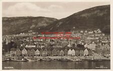 Norway, Bergen, RPPC, City Scene, Photo picture
