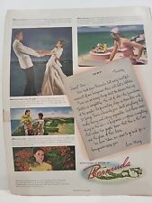 1953 Bermuda Trade Development Holiday Print Ad Vacation Beach Ocean Tourism picture
