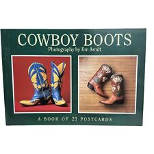 Cowboy Boots A Book of 21 Glossy Postcards Jim Arndt Photographer Vintage 1996 picture