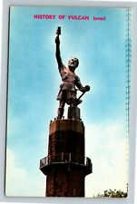 Birmingham AL-Alabama, Giant Statue, Vulcan, Red Mountain, Vintage Postcard picture