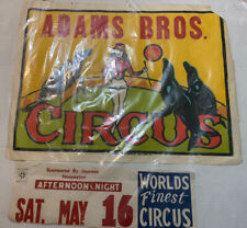 Set Of 2 - Antique Adams Bros. Circus Posters Poster Set picture