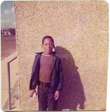 AMERICAN SCHOOL BOY 70's FOUND PHOTO Color ORIGINAL Snapshot VINTAGE 311 59 F picture